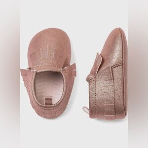 Cat & Jack Baby Girls' Faux Leather Fringe Shoes